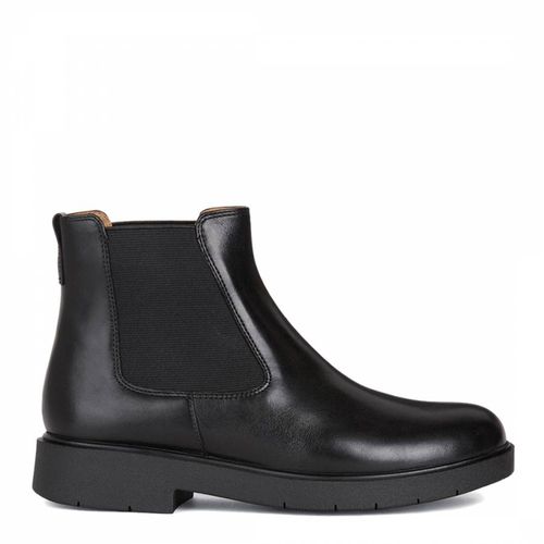 Black Spherica Leather Ankle Boots - Geox - Modalova
