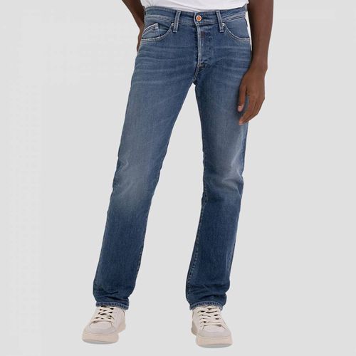 Blue Waitom Regular Stretch Jeans - Replay - Modalova