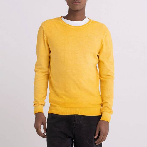 Orange Cotton Crew Neck Jumper - Replay - Modalova