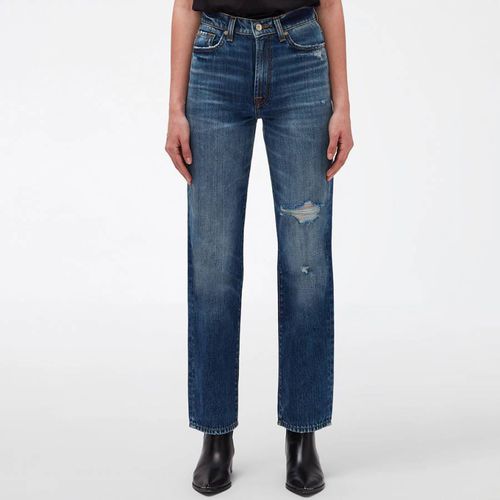 Blue Tall Logan Straight Stretch Jeans - 7 For All Mankind - Modalova