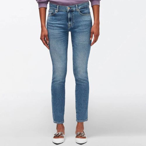 Mid Blue Roxanne Slim Stretch Jeans - 7 For All Mankind - Modalova