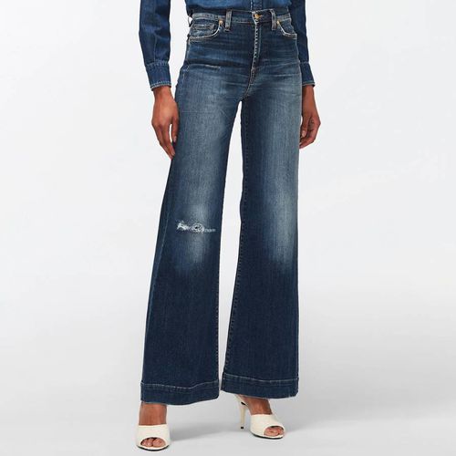 Dark Blue Modern Dojo Wide Leg Stretch Jeans - 7 For All Mankind - Modalova