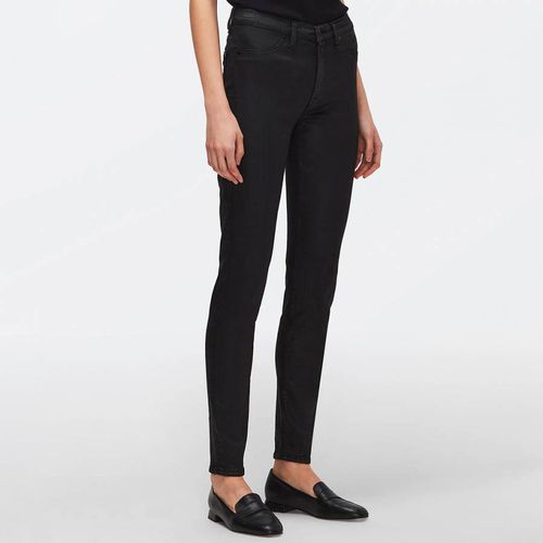 Black Coated Skinny Stretch Jeans - 7 For All Mankind - Modalova