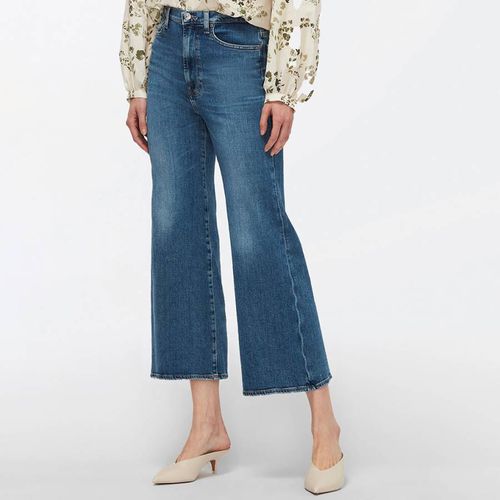 Blue Crop Flared Stretch Jeans - 7 For All Mankind - Modalova