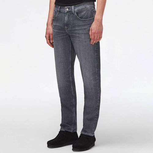 Washed Black Slimmy Stretch Jeans - 7 For All Mankind - Modalova