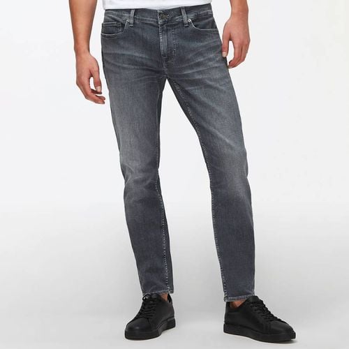 Washed Black Paxtyn Slim Stretch Jeans - 7 For All Mankind - Modalova