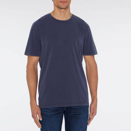 Navy Cotton T-Shirt - 7 For All Mankind - Modalova