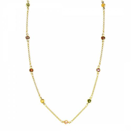 K Gold Multi Colour Necklace - Liv Oliver - Modalova