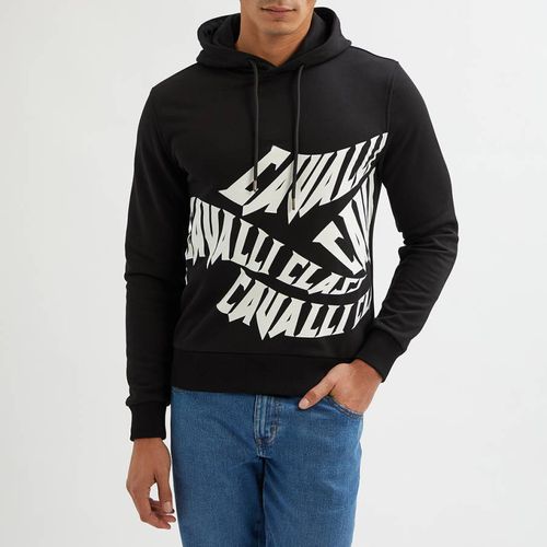 Logo Graphic Cotton Blend Hoodie - Cavalli Class - Modalova