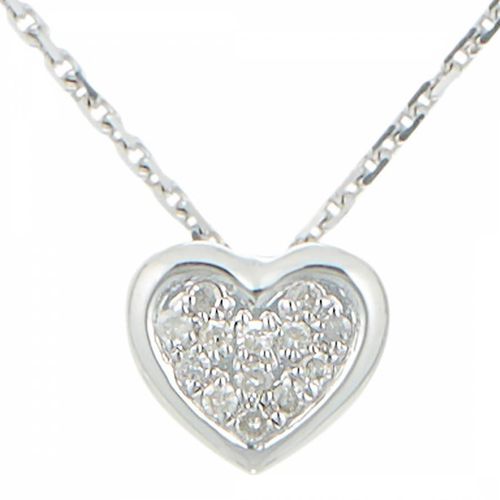 Quot;Little Heart" Diamond Pendant Necklace - Diamond And Co - Modalova