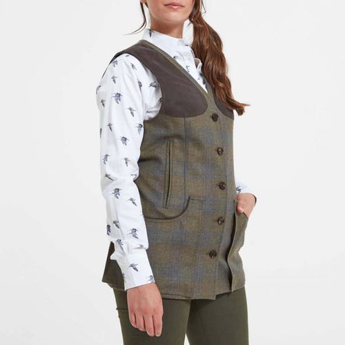 Khaki Tweed Iona Wool Shooting Vest - SchÃ¶ffel - Modalova