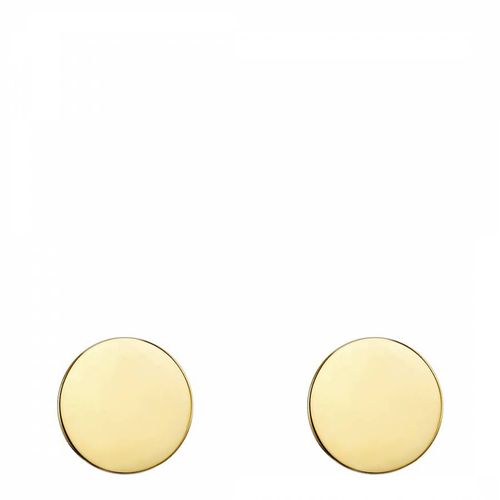 Gold Circle Stud Earrings - Nahla Jewels - Modalova