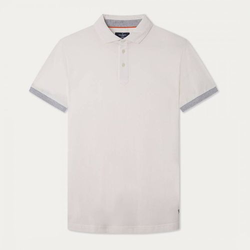 Contrast Trim Cotton Polo Shirt - Hackett London - Modalova