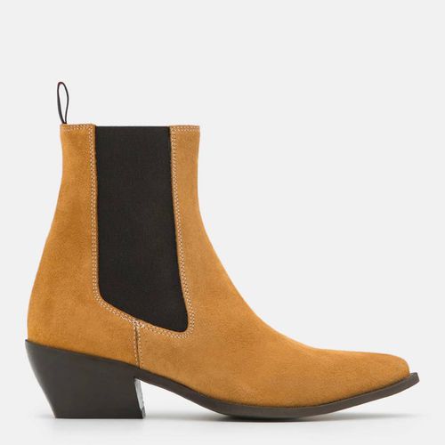 Tan Leather Grosso Ankle Boots - Max&Co. - Modalova