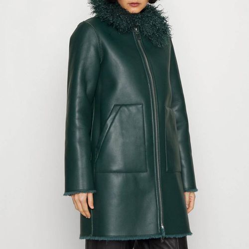 Dark Green Amata Fur Coat - Max&Co. - Modalova