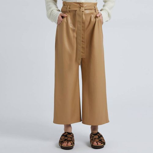 Camel Zinnia Leather Trousers - Marella - Modalova