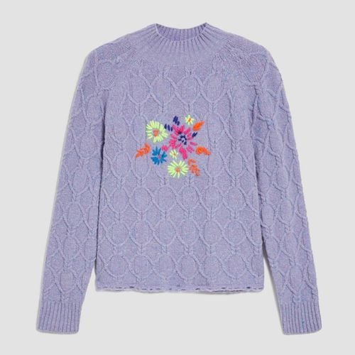 Lilac Scorrere Floral Wool Jumper - Max&Co. - Modalova