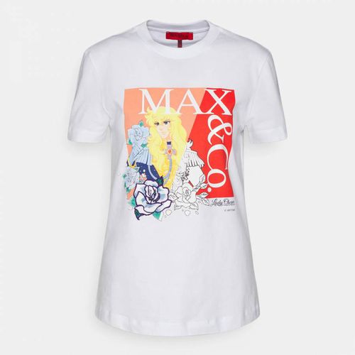 White Ladytee Cotton T-Shirt - Max&Co. - Modalova