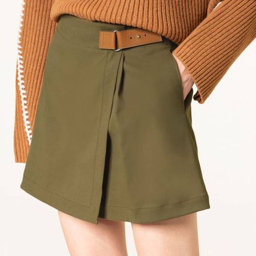 Khaki Lanciare Wrap Skirt - Max&Co. - Modalova