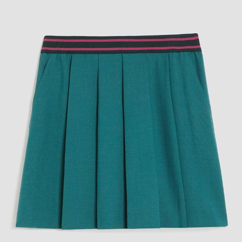 Green Rapper Pleated Mini Skirt - Max&Co. - Modalova