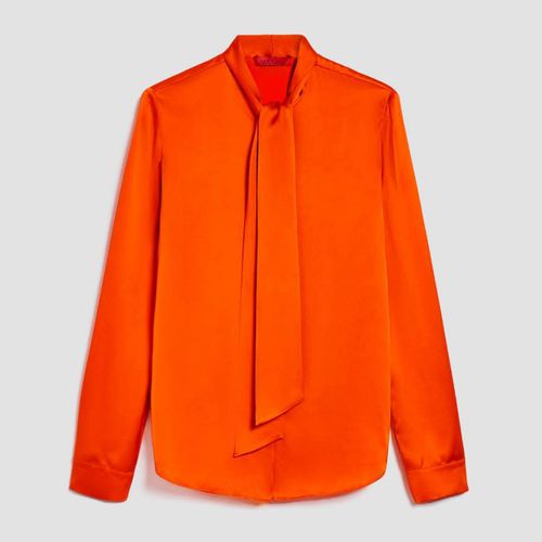 Orange Carmen Silk Blouse - Max&Co. - Modalova