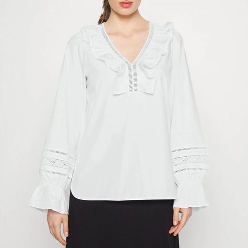 White Raro Cotton Blouse - Max&Co. - Modalova