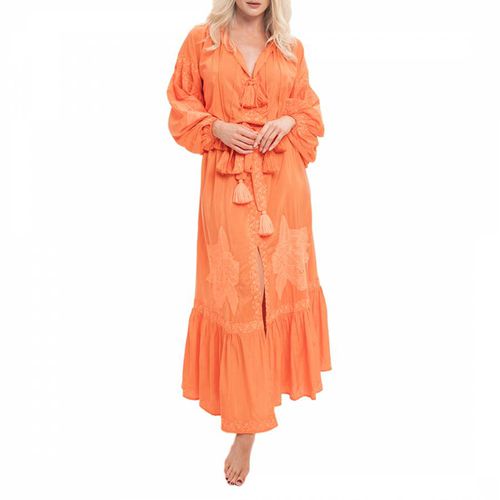 Orange Taffi Maxi Dress - Pranella - Modalova