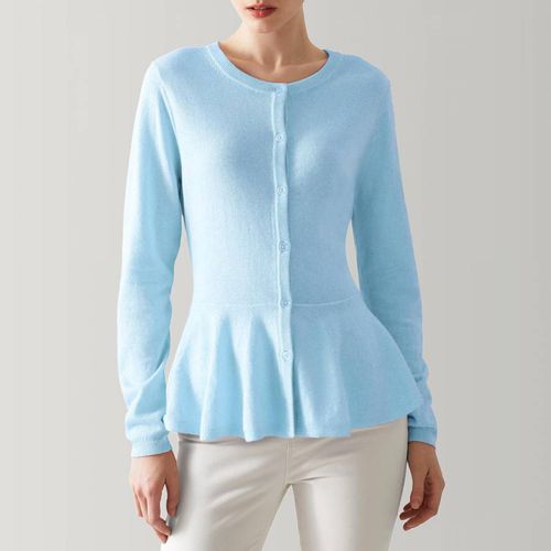 Blue Valerie Wool Blend Cardigan - L K Bennett - Modalova