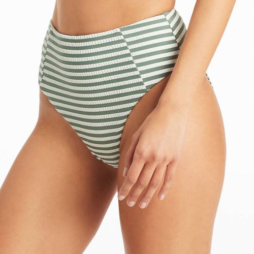 Khaki Capri Retro High Waist Bikini Briefs - Sea Level - Modalova
