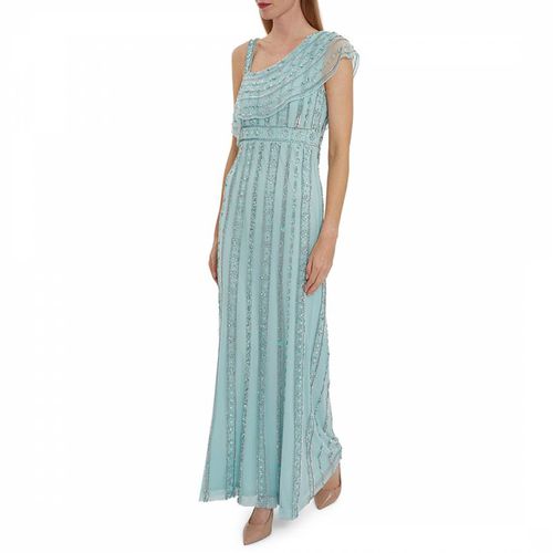 Blue Francille Beaded Maxi Dress - Gina Bacconi - Modalova