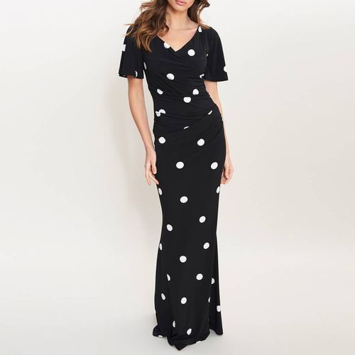 Multi Spot Jersey Maxi Dress - Gina Bacconi - Modalova