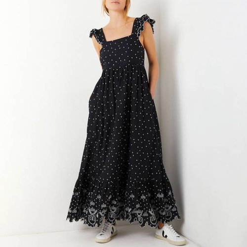 Black/White Broderie Cotton Sundress - Wyse - Modalova