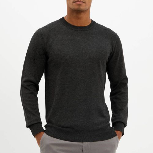 Charcoal Crew Neck Jumper - Gianni Feraud - Modalova