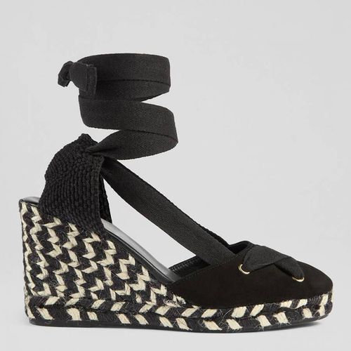 Black Ophelia Espadrille Wedges - L K Bennett - Modalova