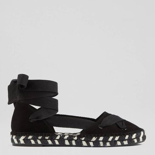 Black Adira Flat Espadrille Sandals - L K Bennett - Modalova