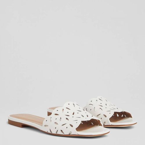 White Amaya Flat Sandals - L K Bennett - Modalova