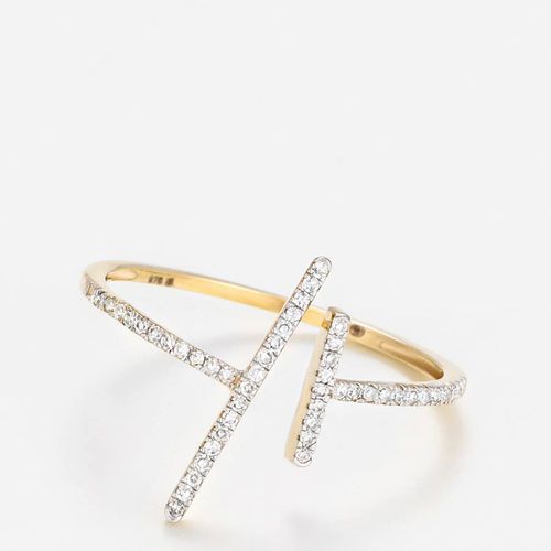 Yellow Gold Asymmetric Ring - Diamantini - Modalova