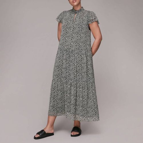 Indo Floral Print Tiered Dress - WHISTLES - Modalova