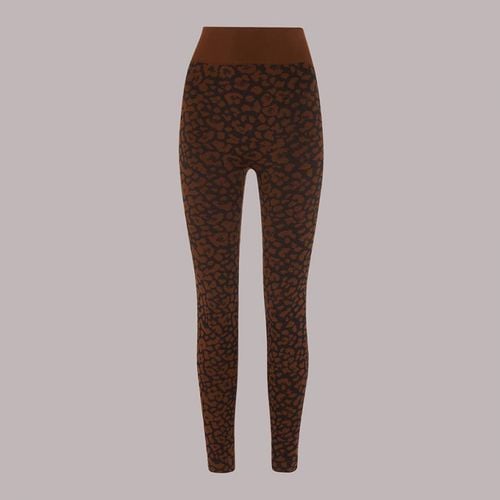 Animal Print Seamless Sports Leggings - WHISTLES - Modalova