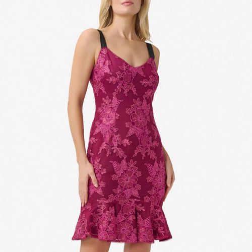 Pink Sequin Embroidery Dress - Adrianna Papell - Modalova