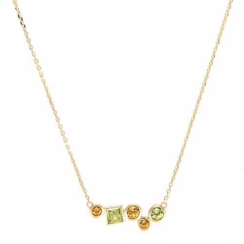 Yellow Gold Multi-Stones Necklace - Artisan Joaillier - Modalova