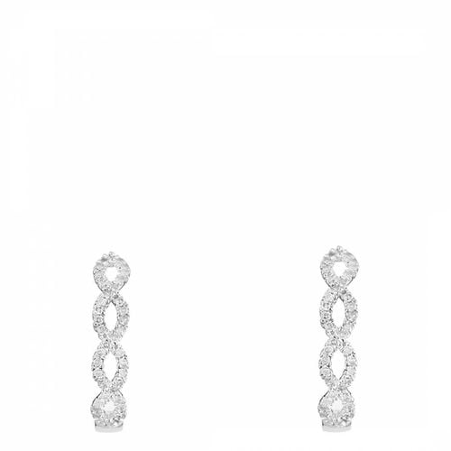 White Gold "Sweet Twist" Diamond Earrings - Artisan Joaillier - Modalova