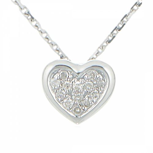 White Gold "Little Heart" Diamond Pendant Necklace - Artisan Joaillier - Modalova
