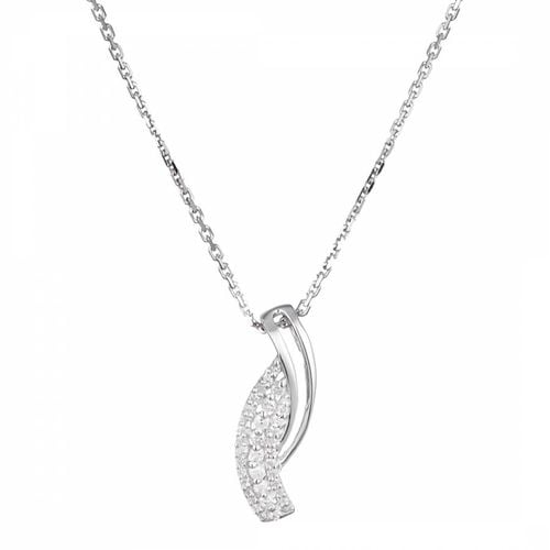 White Gold "Kathleen" Diamond Pendant Necklace - Artisan Joaillier - Modalova