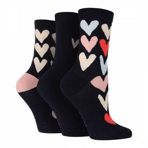 Women's Filled Heart 3 Pack Socks - Caroline Gardner - Modalova