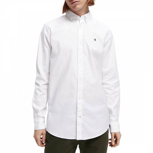 White Cotton Oxford Shirt - Scotch & Soda - Modalova