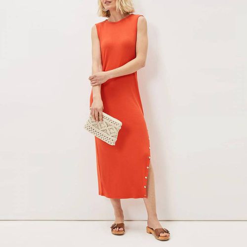 Orange Reya Ribbed Midi Dress - Phase Eight - Modalova