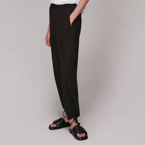 Black Tie Hem Trousers - WHISTLES - Modalova