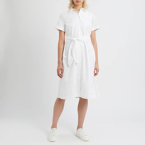 White Tie Front Shirt Dress - Michael Kors - Modalova