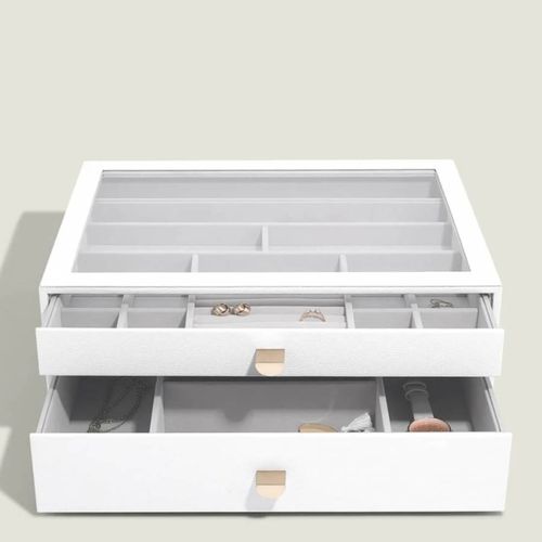 Pebble Supersize Jewellery Box - Set of 2 (with drawers) - Stackers - Modalova